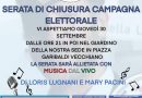 Serata di chiusura della campagna elettorale